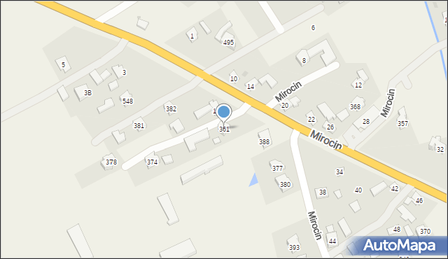 Mirocin, Mirocin, 361, mapa Mirocin