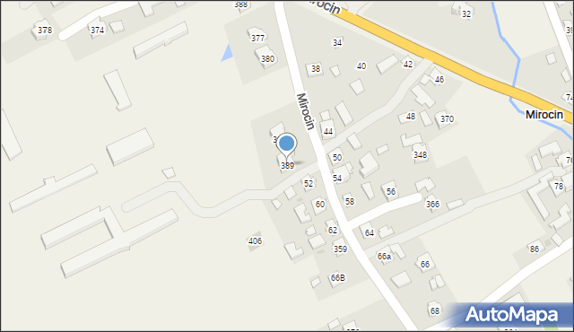 Mirocin, Mirocin, 389, mapa Mirocin