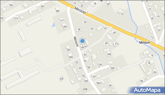 Mirocin, Mirocin, 44, mapa Mirocin