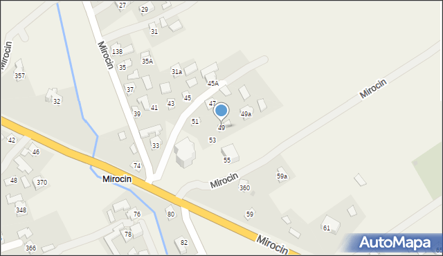 Mirocin, Mirocin, 49, mapa Mirocin