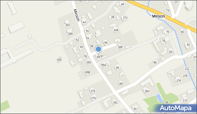 Mirocin, Mirocin, 64, mapa Mirocin