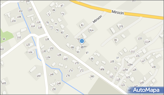 Mirocin, Mirocin, 95, mapa Mirocin