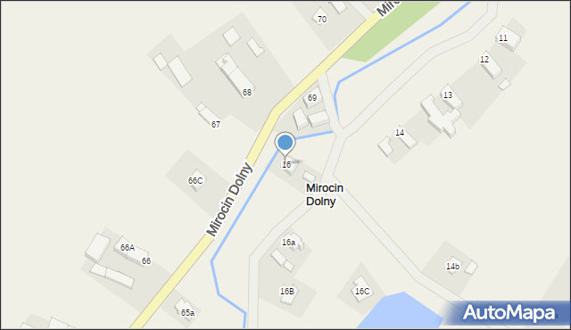 Mirocin Dolny, Mirocin Dolny, 16, mapa Mirocin Dolny