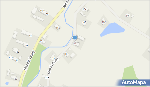 Mirocin Dolny, Mirocin Dolny, 17, mapa Mirocin Dolny