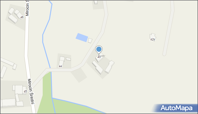 Mirocin Dolny, Mirocin Dolny, 43, mapa Mirocin Dolny