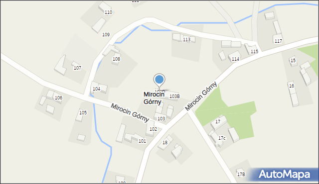 Mirocin Górny, Mirocin Górny, 103D, mapa Mirocin Górny