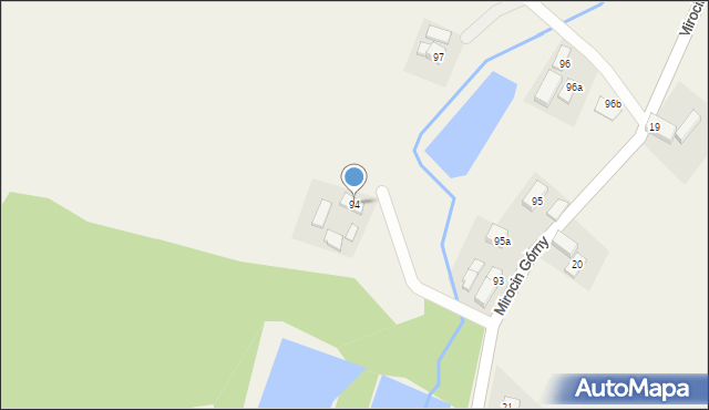 Mirocin Górny, Mirocin Górny, 94, mapa Mirocin Górny