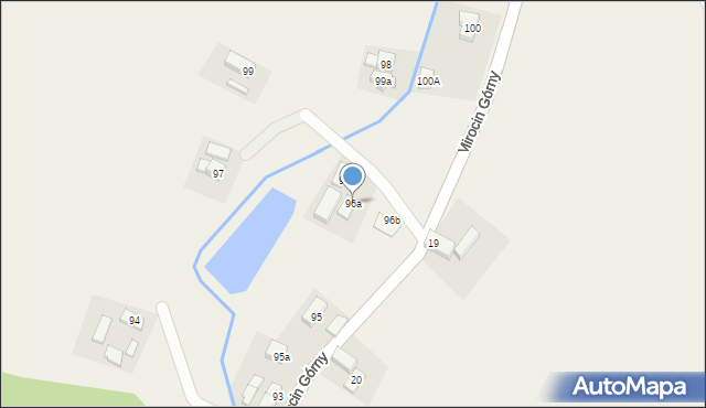 Mirocin Górny, Mirocin Górny, 96a, mapa Mirocin Górny