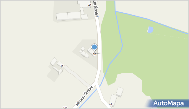 Mirocin Średni, Mirocin Średni, 36, mapa Mirocin Średni
