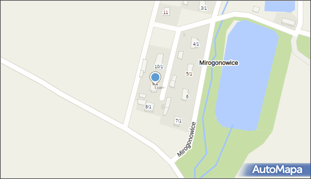 Mirogonowice, Mirogonowice, 9/2, mapa Mirogonowice