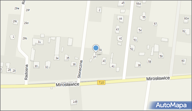 Mirosławice, Mirosławice, 39A, mapa Mirosławice