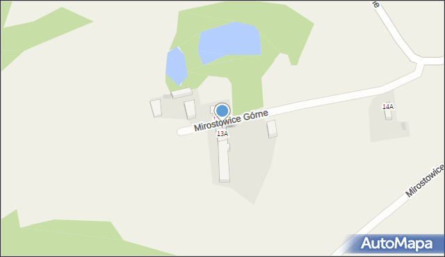 Mirostowice Górne, Mirostowice Górne, 13, mapa Mirostowice Górne