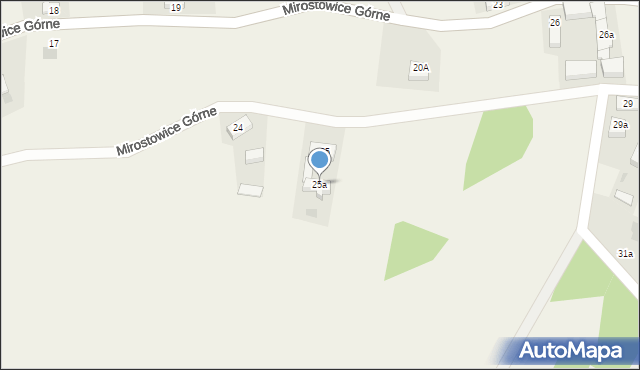 Mirostowice Górne, Mirostowice Górne, 25a, mapa Mirostowice Górne