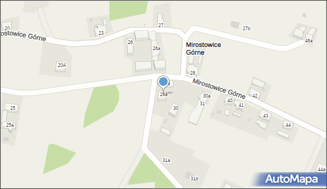 Mirostowice Górne, Mirostowice Górne, 29a, mapa Mirostowice Górne