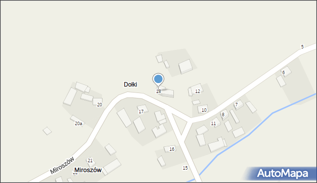 Miroszów, Miroszów, 18, mapa Miroszów