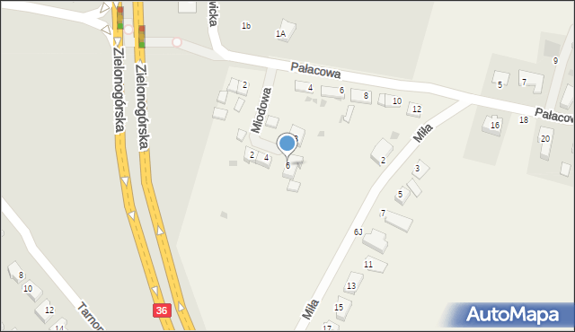 Miroszowice, Miodowa, 6, mapa Miroszowice