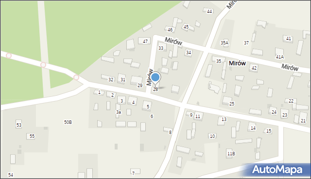 Mirów, Mirów, 28, mapa Mirów