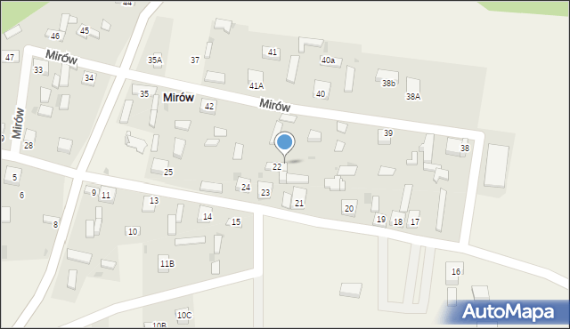 Mirów, Mirów, 36, mapa Mirów