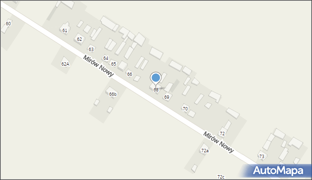 Mirów Nowy, Mirów Nowy, 68, mapa Mirów Nowy