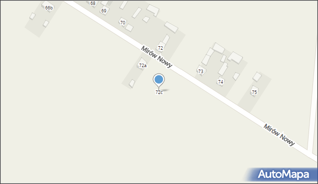 Mirów Nowy, Mirów Nowy, 72c, mapa Mirów Nowy