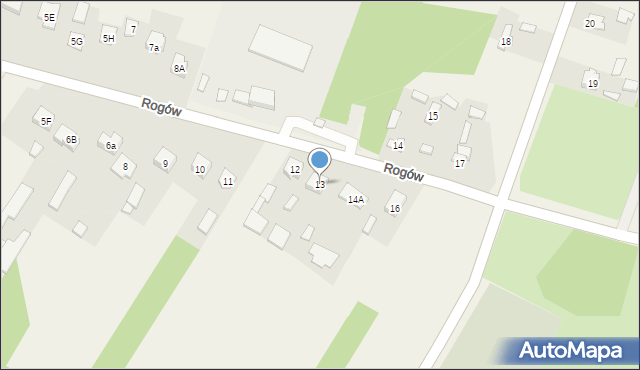 Mirów Stary, Mirów Stary, 13, mapa Mirów Stary