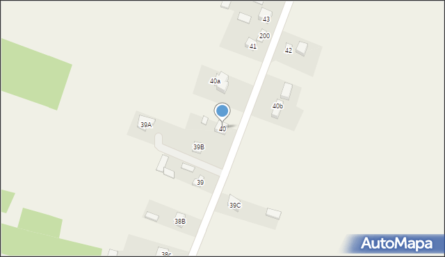 Mirów Stary, Mirów Stary, 40, mapa Mirów Stary