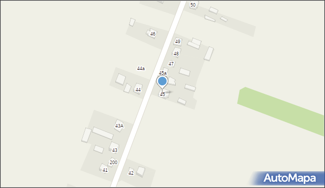 Mirów Stary, Mirów Stary, 45, mapa Mirów Stary