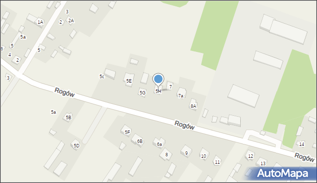 Mirów Stary, Mirów Stary, 5H, mapa Mirów Stary