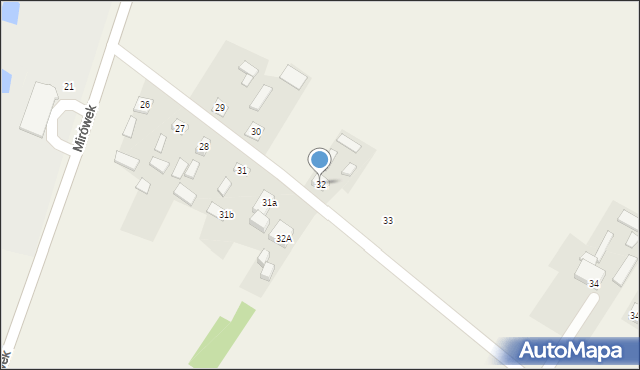 Mirówek, Mirówek, 32, mapa Mirówek
