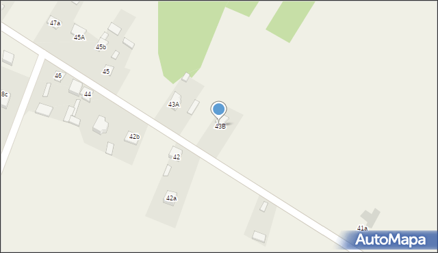 Mirówek, Mirówek, 43B, mapa Mirówek