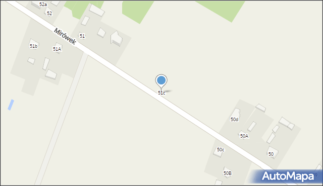 Mirówek, Mirówek, 51c, mapa Mirówek