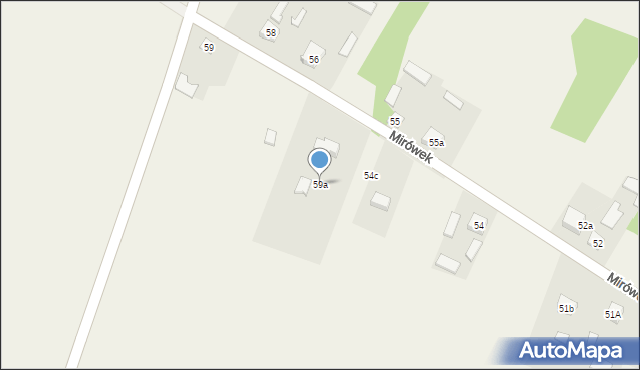 Mirówek, Mirówek, 59a, mapa Mirówek