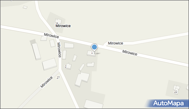 Mirowice, Mirowice, 1a, mapa Mirowice