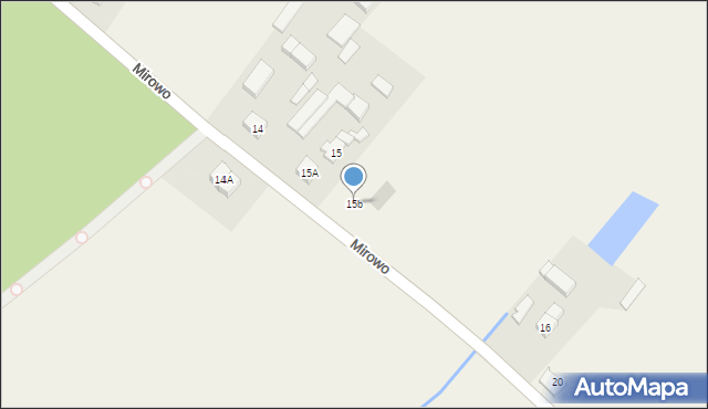 Mirowo, Mirowo, 15b, mapa Mirowo
