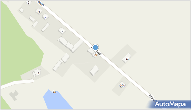 Mirowo, Mirowo, 10, mapa Mirowo