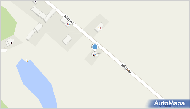 Mirowo, Mirowo, 10A, mapa Mirowo