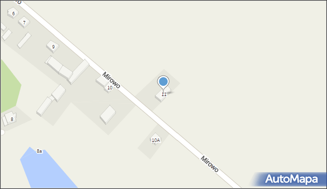 Mirowo, Mirowo, 11, mapa Mirowo