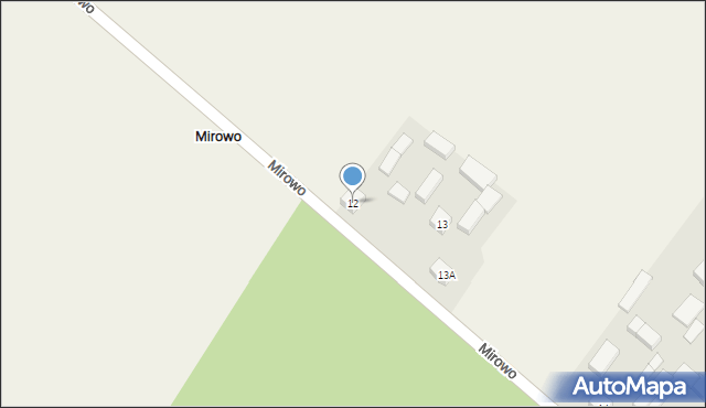 Mirowo, Mirowo, 12, mapa Mirowo