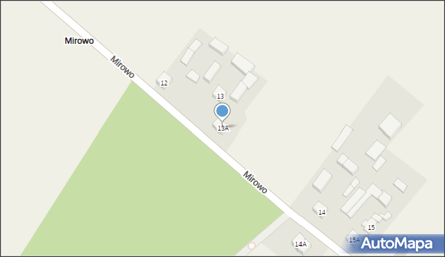 Mirowo, Mirowo, 13A, mapa Mirowo