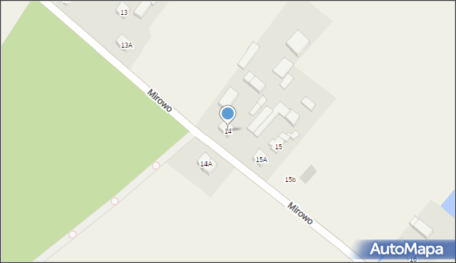 Mirowo, Mirowo, 14, mapa Mirowo