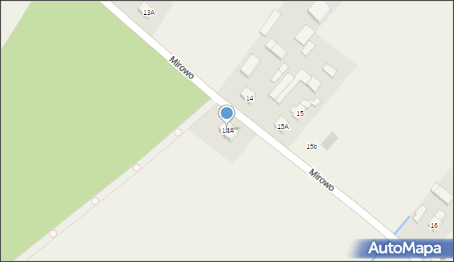 Mirowo, Mirowo, 14A, mapa Mirowo