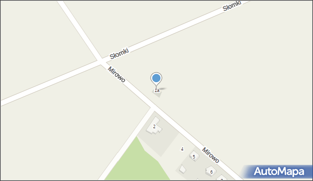 Mirowo, Mirowo, 1a, mapa Mirowo