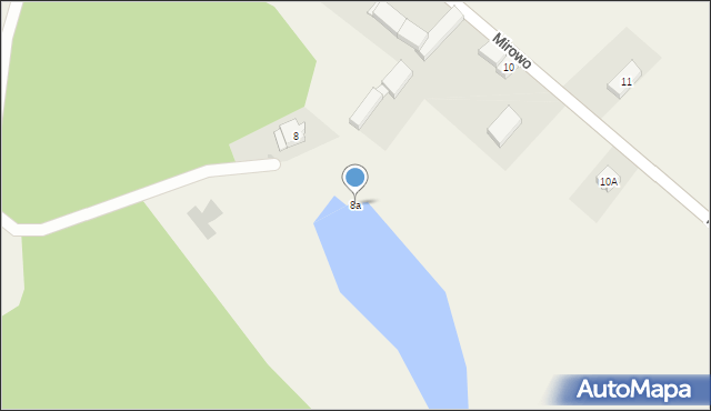 Mirowo, Mirowo, 8a, mapa Mirowo