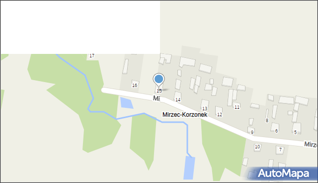 Mirzec, Mirzec-Korzonek, 15, mapa Mirzec