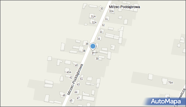 Mirzec, Mirzec-Poddąbrowa, 37, mapa Mirzec