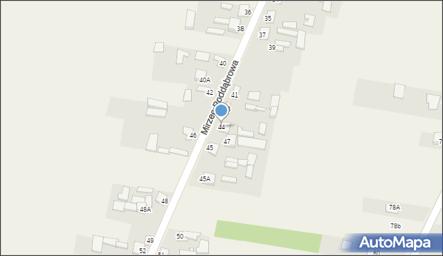 Mirzec, Mirzec-Poddąbrowa, 44, mapa Mirzec