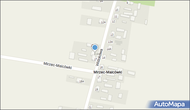 Mirzec-Malcówki, Mirzec-Malcówki, 15A, mapa Mirzec-Malcówki