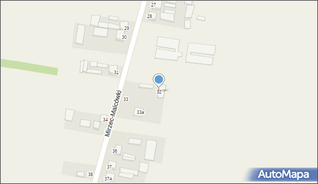 Mirzec-Malcówki, Mirzec-Malcówki, 32, mapa Mirzec-Malcówki