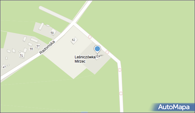 Mirzec-Malcówki, Mirzec-Malcówki, 62A, mapa Mirzec-Malcówki