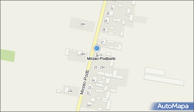 Mirzec-Podborki, Mirzec-Podborki, 26, mapa Mirzec-Podborki